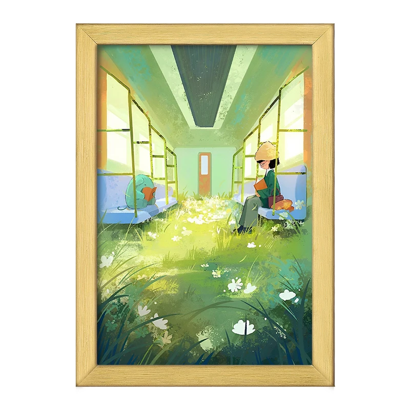 تابلو خندالو طرح قطار بهشت کد F10982