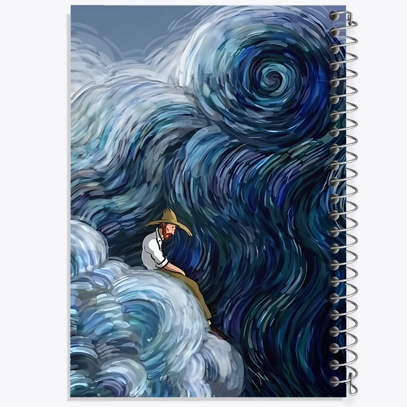 دفتر لیست خرید 50 برگ خندالو طرح ونسان ونگوگ کد F3928