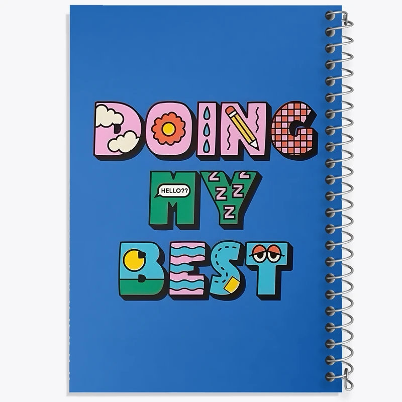 دفتر لیست خرید 50 برگ خندالو طرح Doing My Best کد N6026