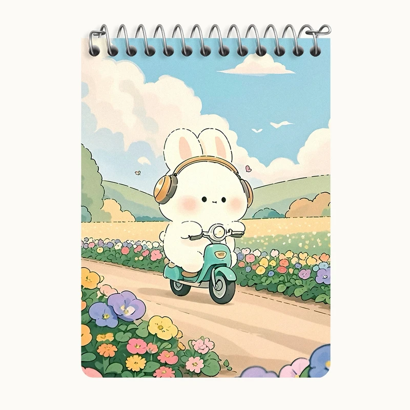 دفتر یادداشت 50 برگ خندالو طرح خرگوش کیوت کد N9141