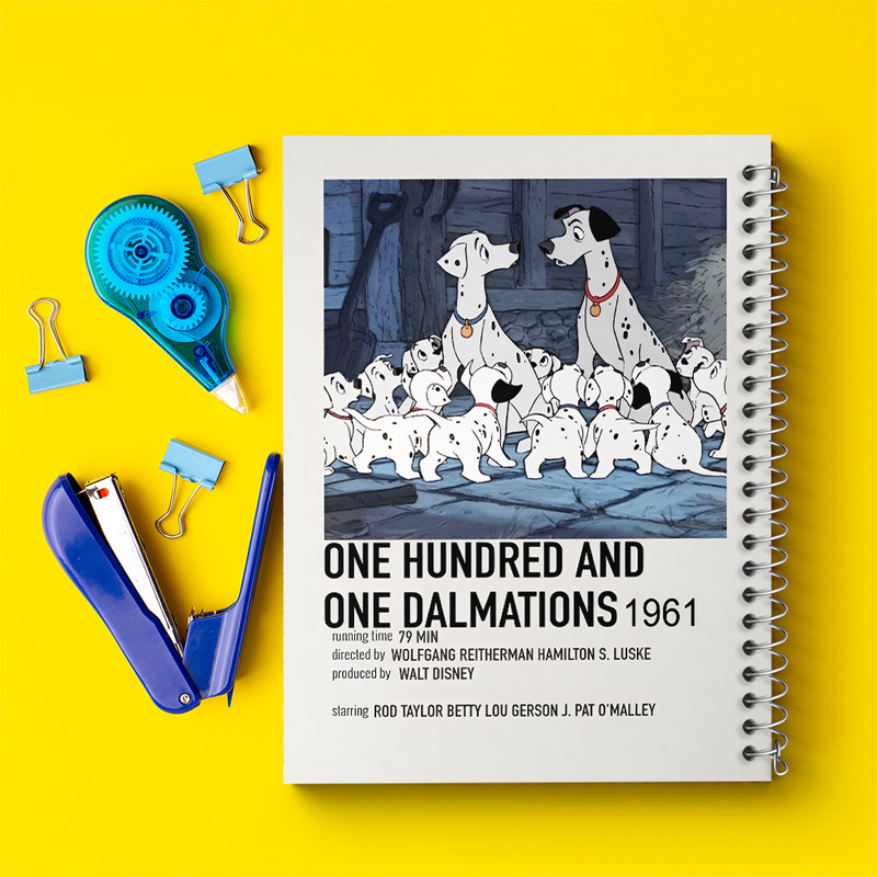 دفتر مشق 100 برگ خندالو طرح صد و یک سگ خالدار کد F13390