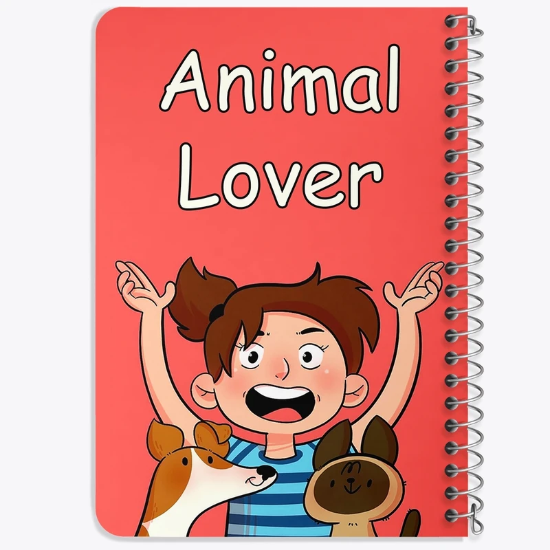 دفتر یادداشت 50 برگ خندالو طرح Animal Lover کد F133
