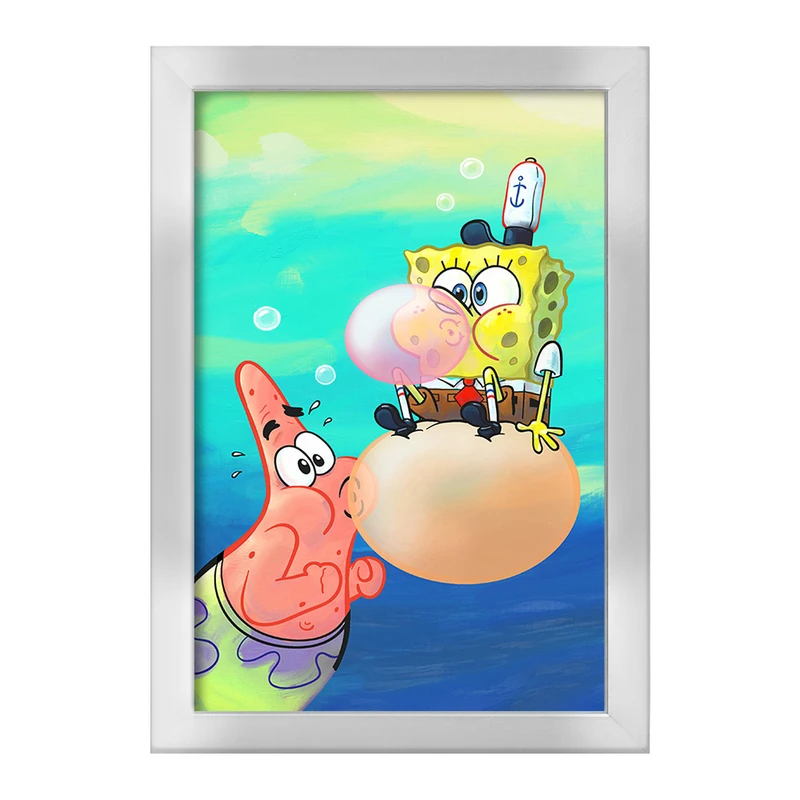 تابلو خندالو طرح باب اسفنجی و پاتریک کد F1862