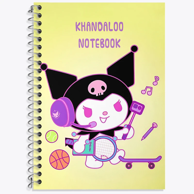 دفتر نت موسیقی 50 برگ خندالو طرح کرومی (Kuromi) کد N8998