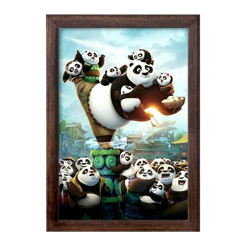 تابلو خندالو طرح پاندا کونگ فو کار  کد 1374