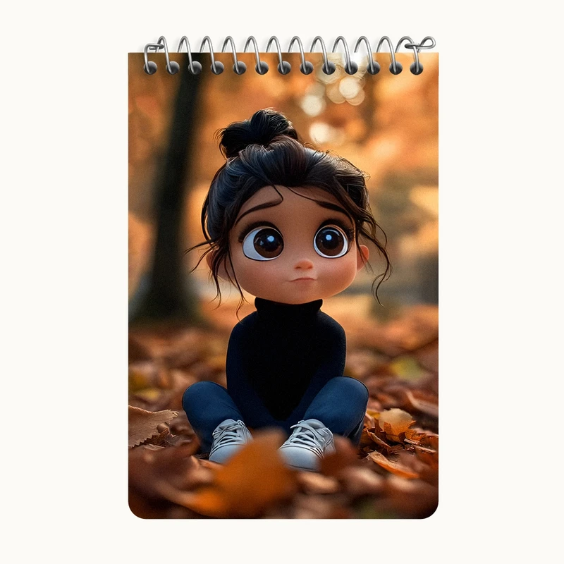 دفتر یادداشت 50 برگ خندالو طرح دخترانه کد F11974