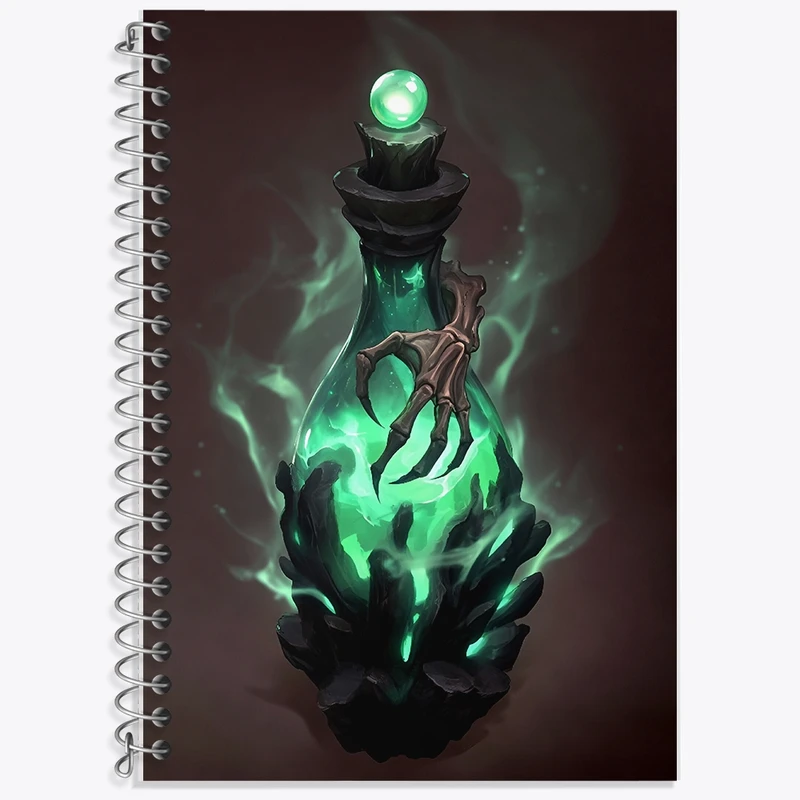 دفتر زبان 50 برگ خندالو مدل سه خط طرح اکسیر نکرومانتیک کد F10771