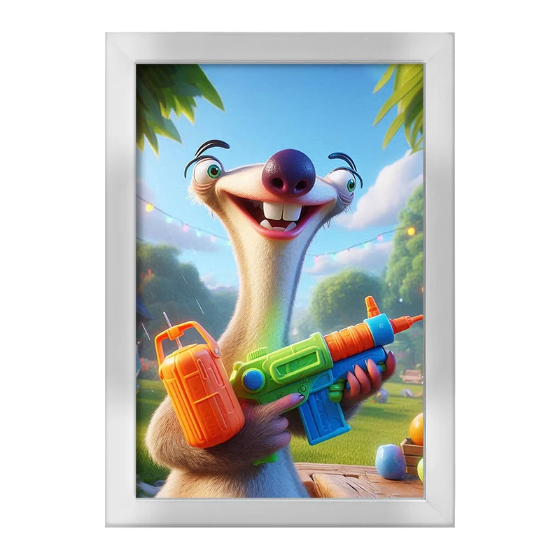 تابلو خندالو طرح سید عصر یخبندان کد F2775