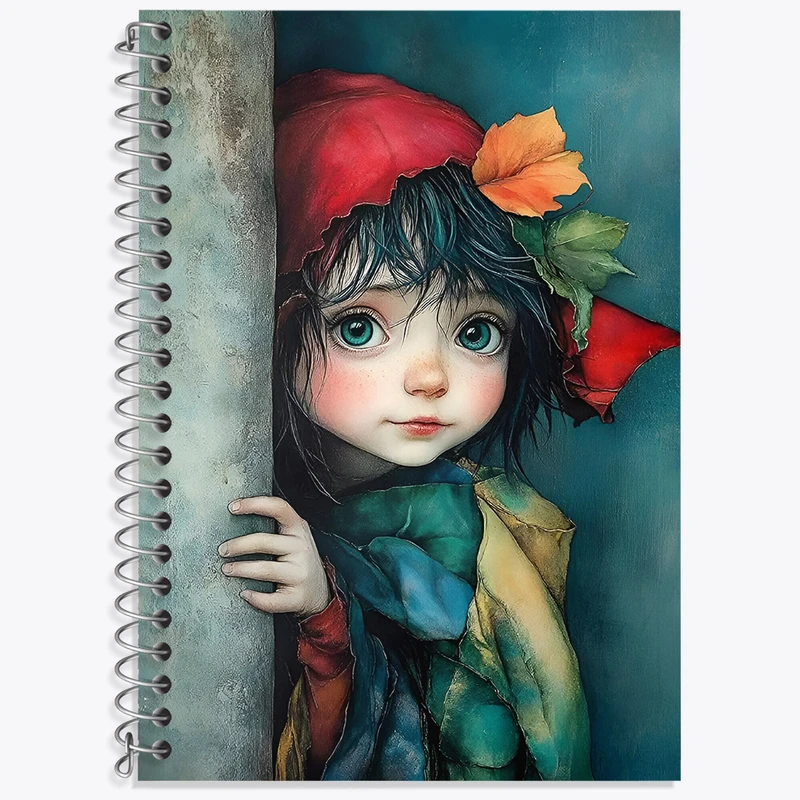 دفتر زبان 50 برگ خندالو طرح دخترانه کد N9383