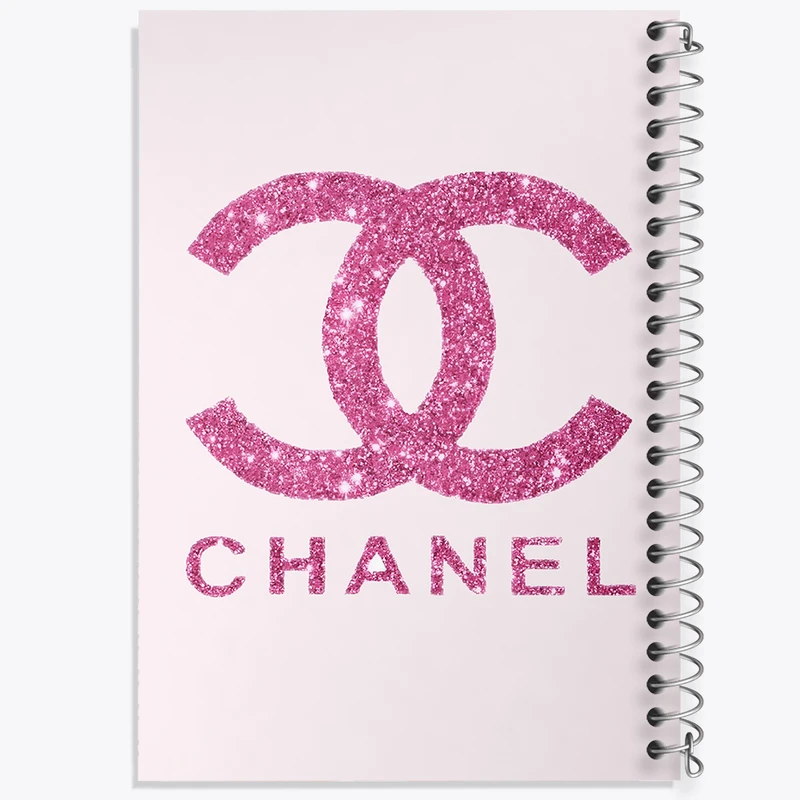 دفتر مشق 100 برگ خندالو طرح شنل (Chanel) کد F10647