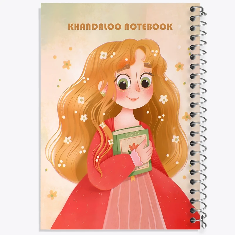 دفتر طراحی 50 برگ خندالو طرح دخترانه کد N6280