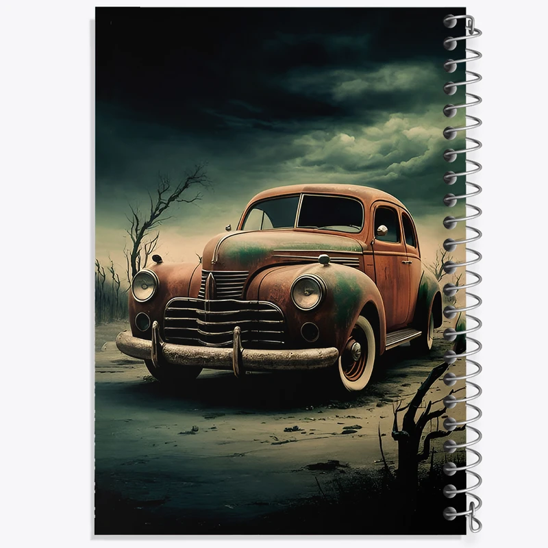 دفتر نقاشی 50 برگ خندالو طرح ماشین کلاسیک کد F12600