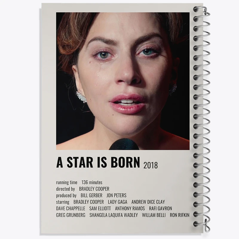 دفتر نقاشی 50 برگ خندالو طرح ستاره‌ای متولد می شود (A Star Is Born) کد F13164