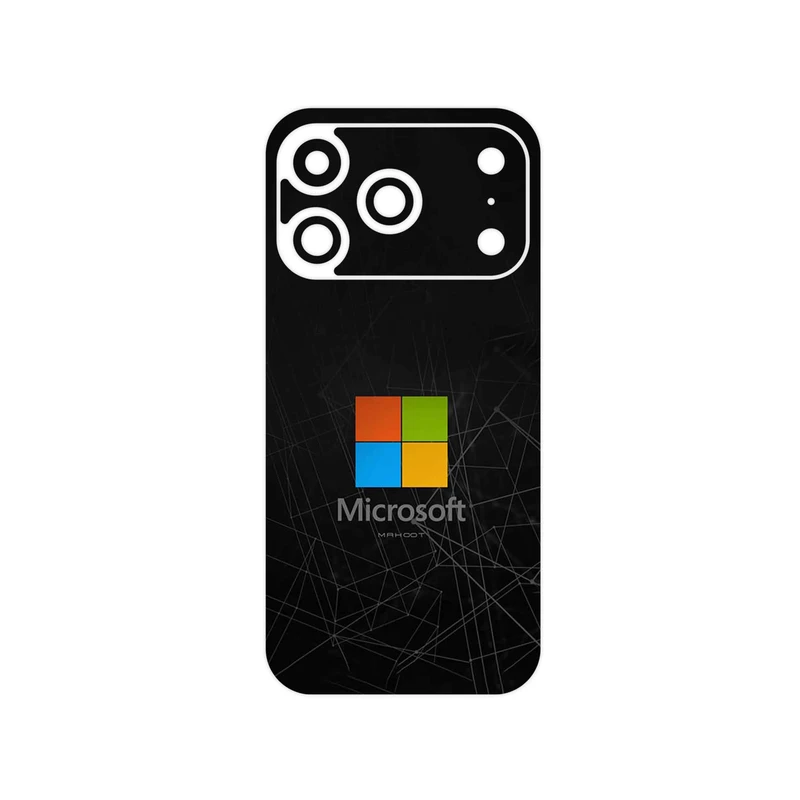 برچسب پوششی ماهوت مدل Microsoft_Logo مناسب برای گوشی موبایل اپل iPhone 17 Pro
