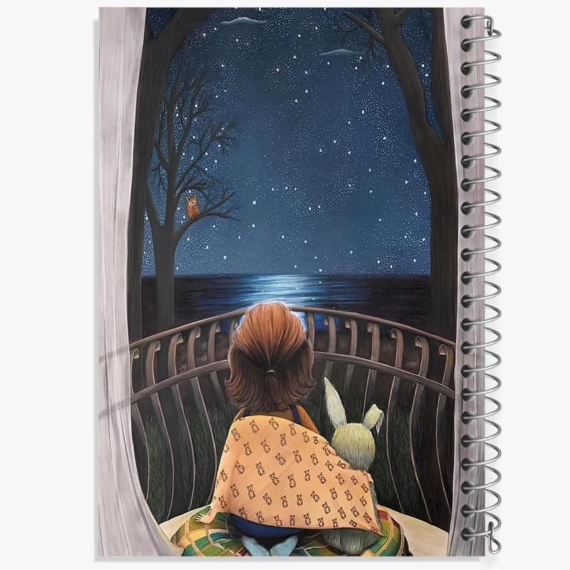 دفتر نقاشی 50 برگ خندالو طرح دخترانه کد F8724