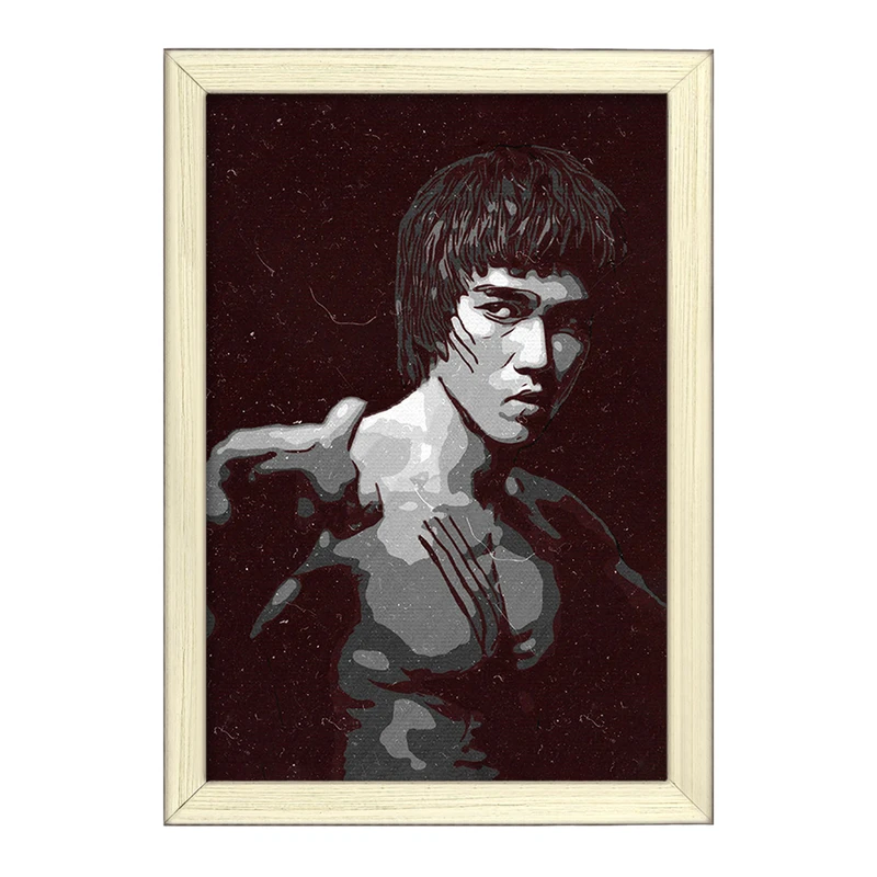 تابلو خندالو طرح بروس لی (Bruce Lee) کد F1789