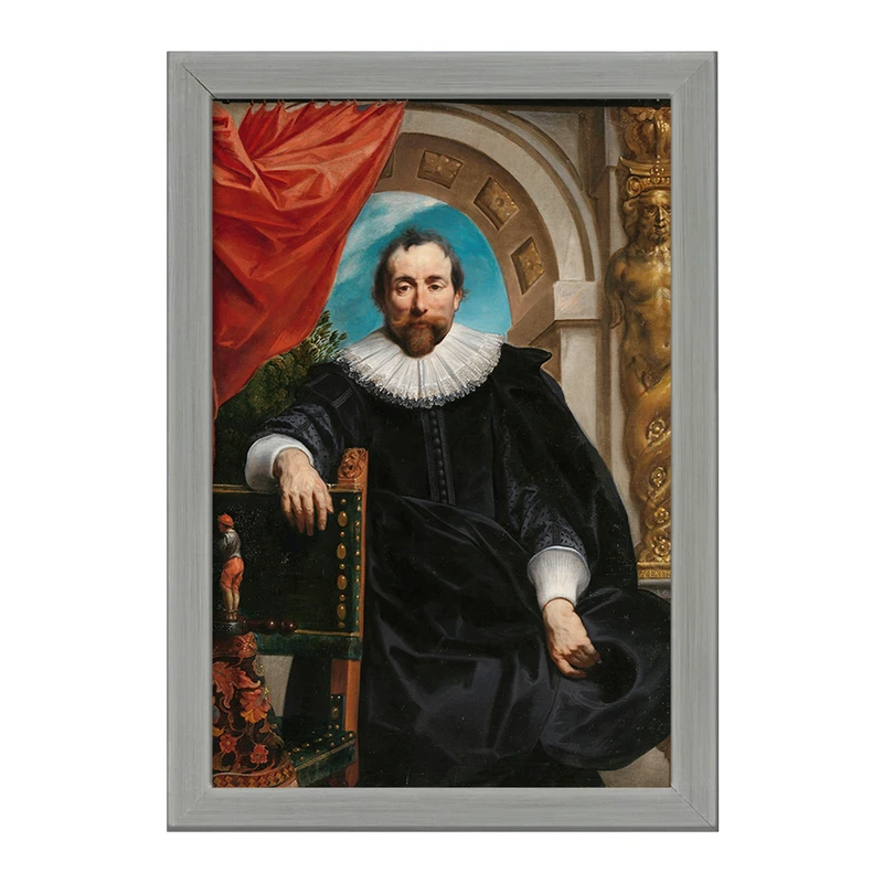 تابلو خندالو طرح پرتره روژه لو ویتر اثر جیکوب جردن کد F12395