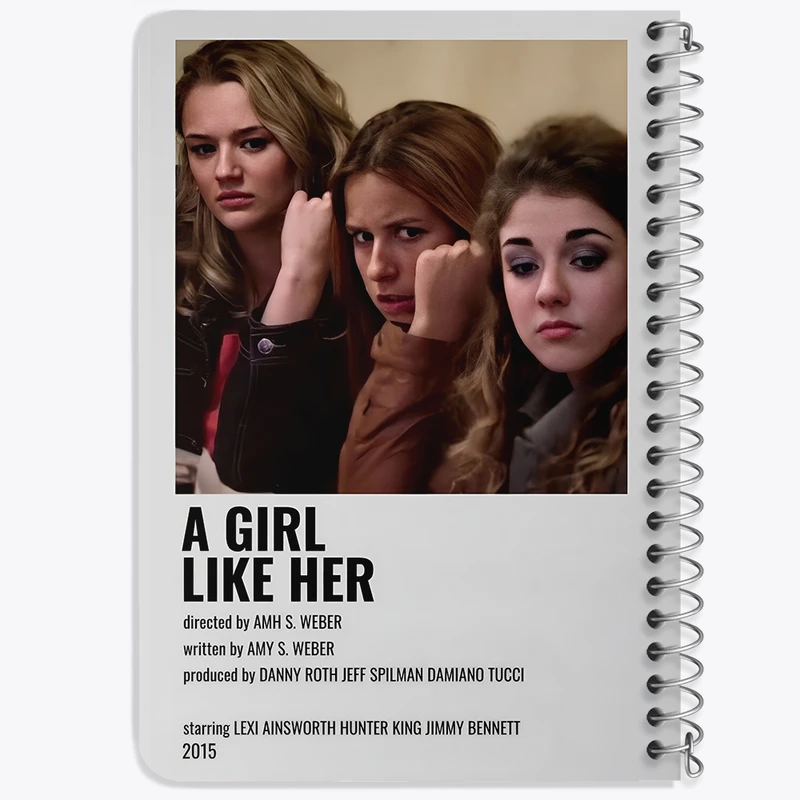 دفتر یادداشت 50 برگ خندالو طرح A Girl Like Her کد F12930