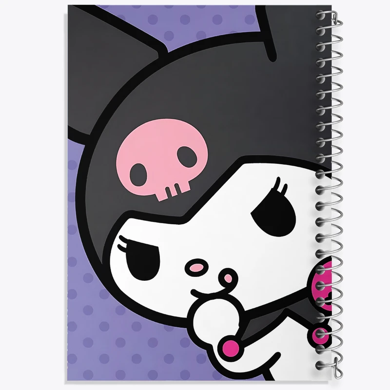 دفتر مشق 50 برگ خندالو طرح کرومی (Kuromi) کد N9058