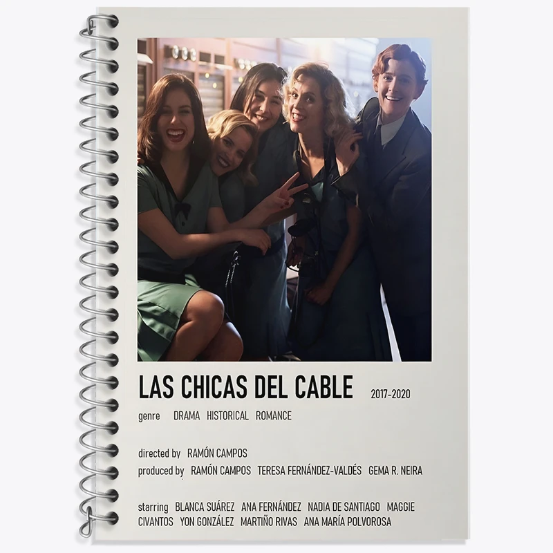 دفتر نت موسیقی 50 برگ خندالو طرح دختران تلفنچی (Las Chicas Del Cable) کد F12952