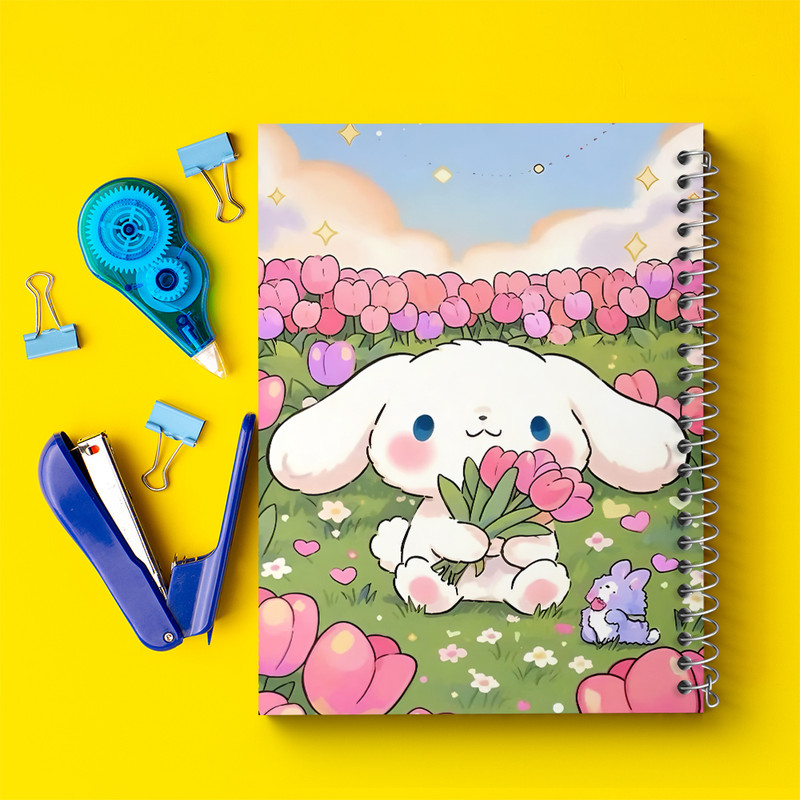 دفتر مشق 100 برگ خندالو طرح سینامورول کرومی کد N8980