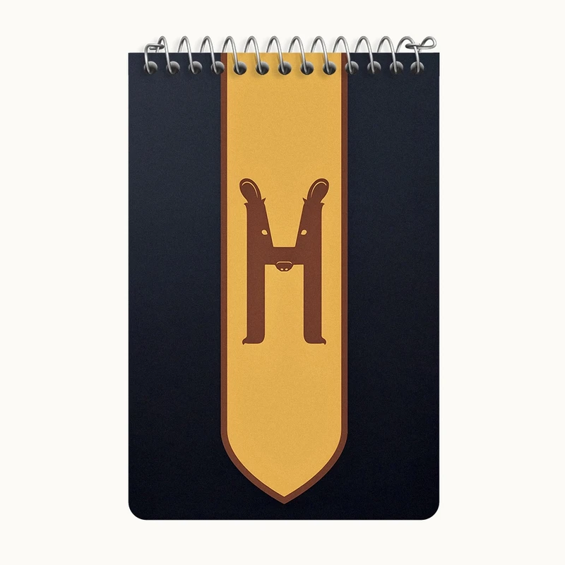 دفتر یادداشت 50 برگ خندالو طرح هافلپاف هری پاتر کد F4439