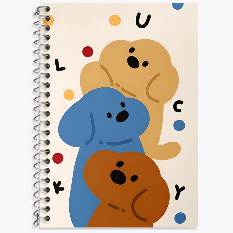 دفتر زبان 50 برگ خندالو طرح سگ های بامزه کد N9438