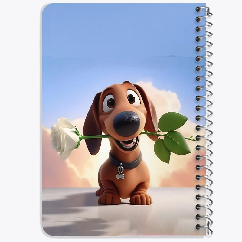 دفتر یادداشت 50 برگ خندالو طرح سگ (Dog) کد N6395