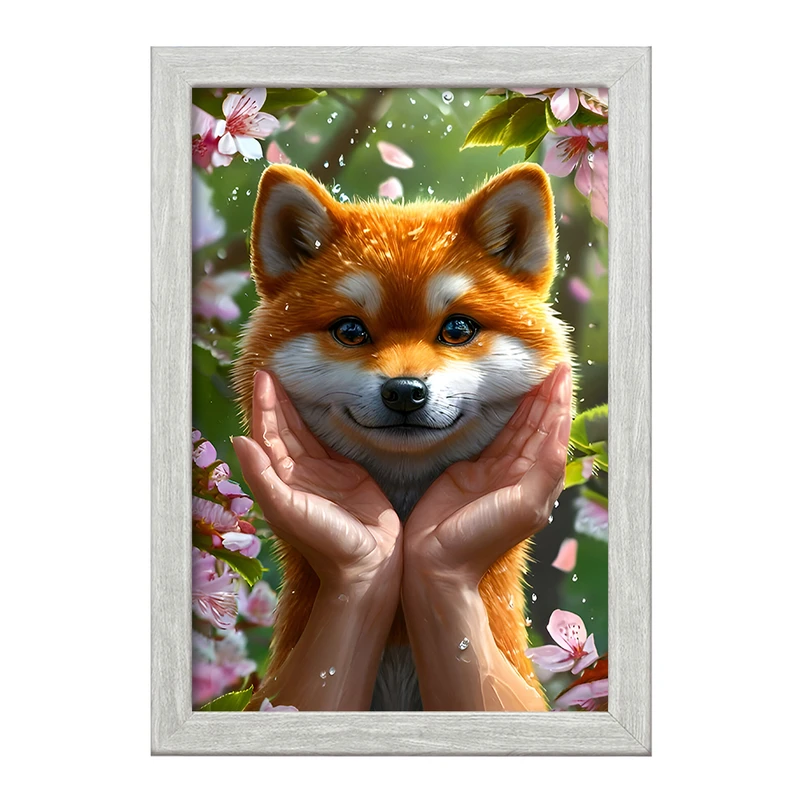 تابلو خندالو طرح روباه بامزه کد F8953