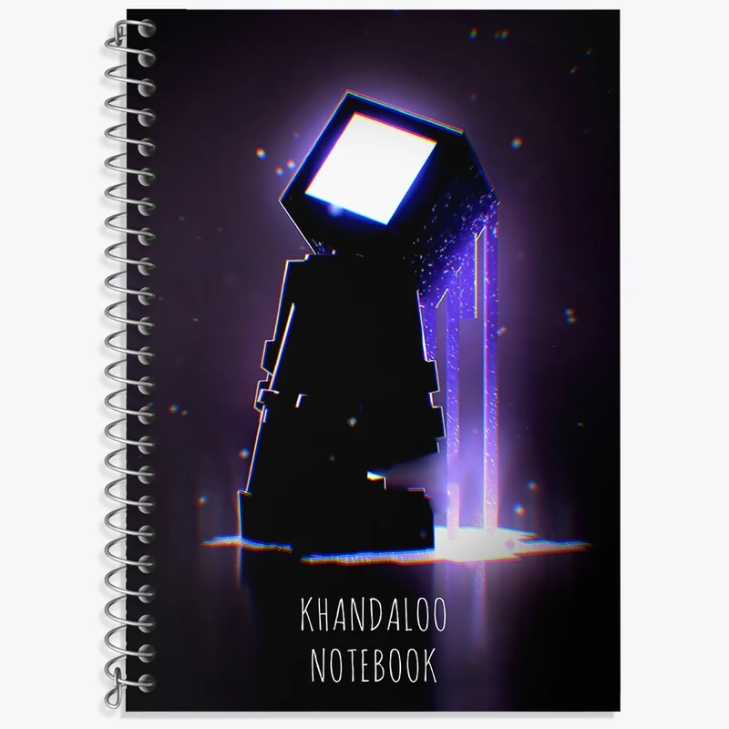 دفتر لغت 50 برگ خندالو طرح بازی ماینکرافت (Minecraft) کد N8772