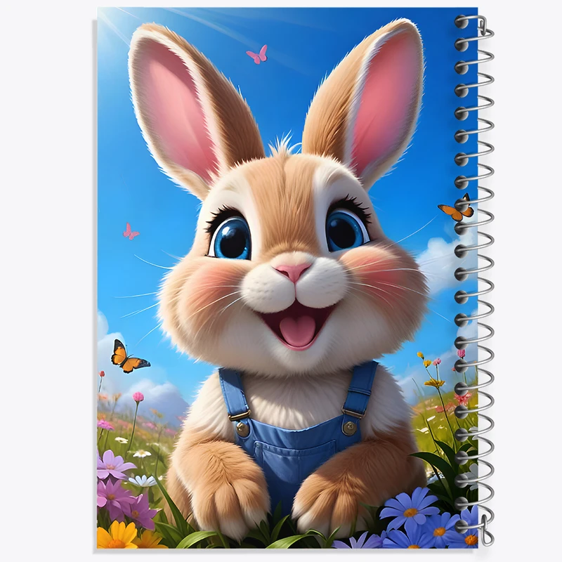 دفتر مشق 50 برگ خندالو طرح خرگوش کد F9930