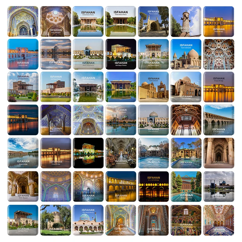 پیکسل خندالو طرح اصفهان (Isfahan) کد 179 مدل مربعی مجموعه 49 عددی