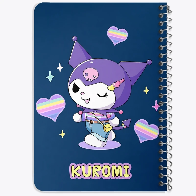 دفتر یادداشت 50 برگ خندالو طرح کرومی (Kuromi) کد N9018
