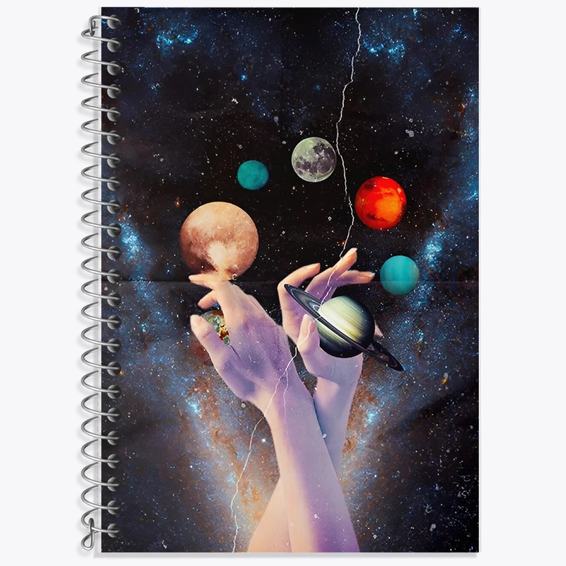 دفتر نت موسیقی 50 برگ خندالو طرح فضایی کد N7409