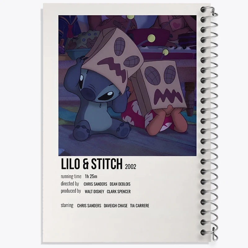 دفتر شطرنجی 50 برگ خندالو طرح لیلو و استیچ (Lilo & Stitch) کد F13215