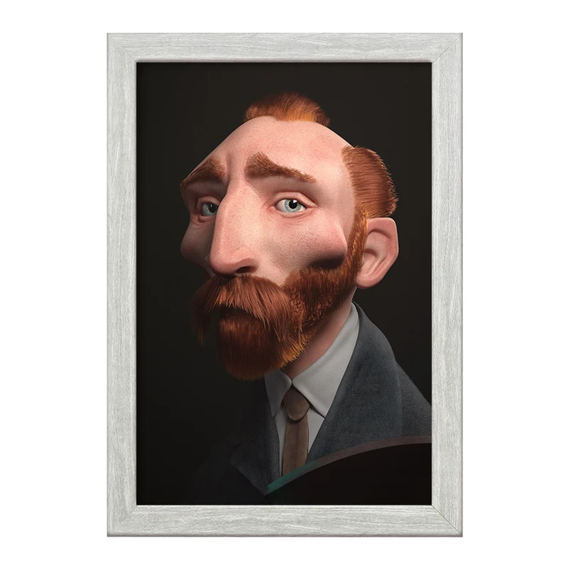 تابلو خندالو طرح ونسان ونگوگ کد F1293