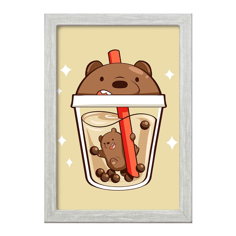 تابلو خندالو طرح انیمیشن سه خرس کله پوک کد 27654