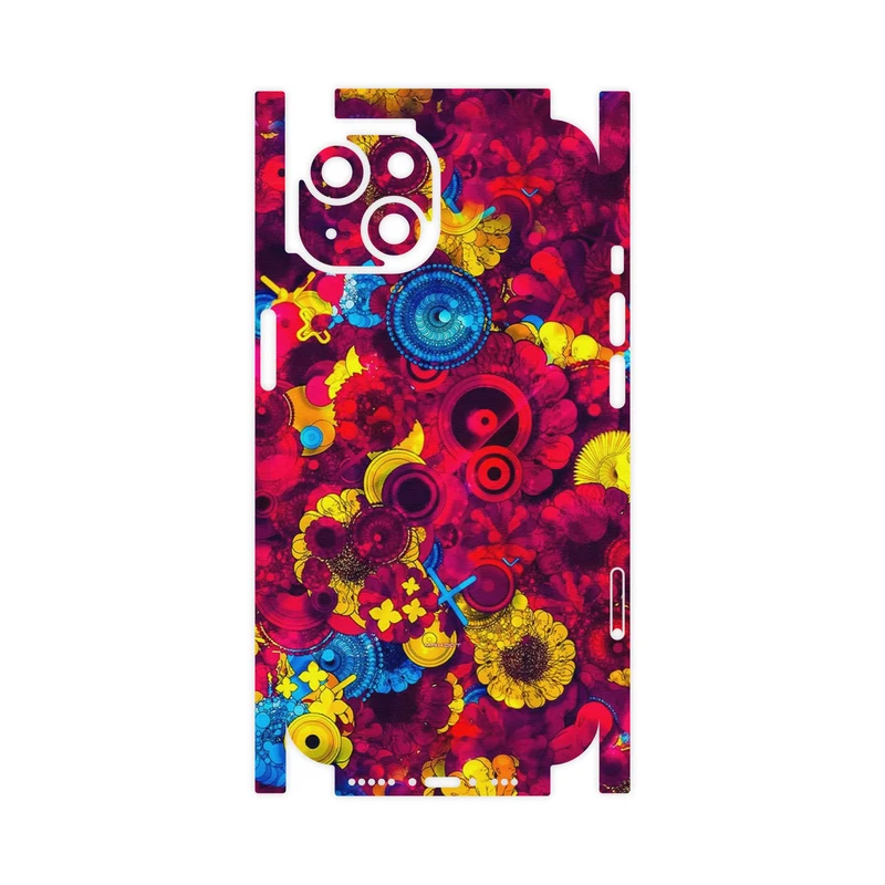 برچسب پوششی ماهوت مدل Vector Flower Garden Digital Art-FullSkin مناسب برای گوشی موبایل اپل iPhone 14