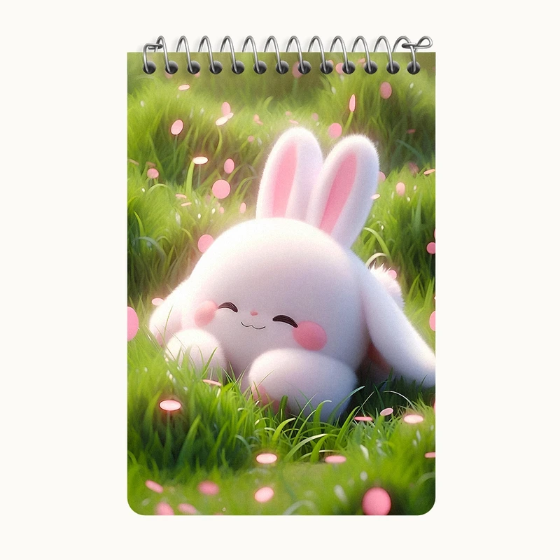 دفتر یادداشت 50 برگ خندالو طرح خرگوش بامزه کد F5729