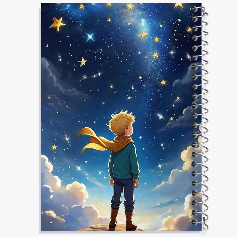 دفتر طراحی 50 برگ خندالو طرح شازده کوچولو کد N1796