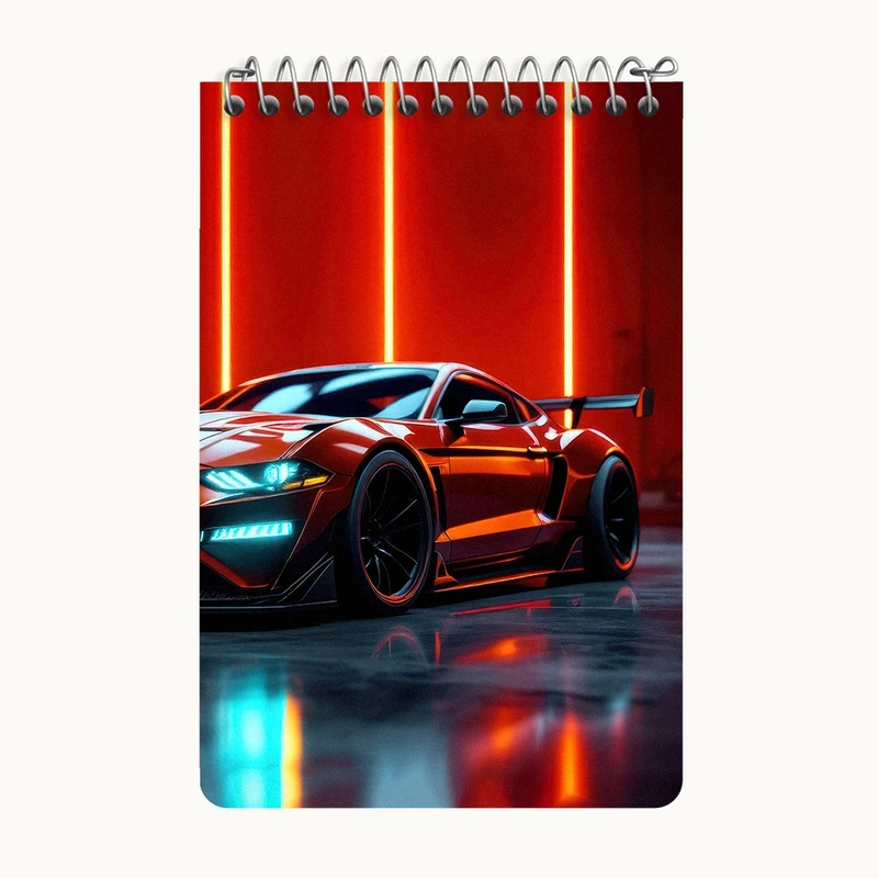 دفتر یادداشت 50 برگ خندالو طرح ماشین اسپرت کد F5206