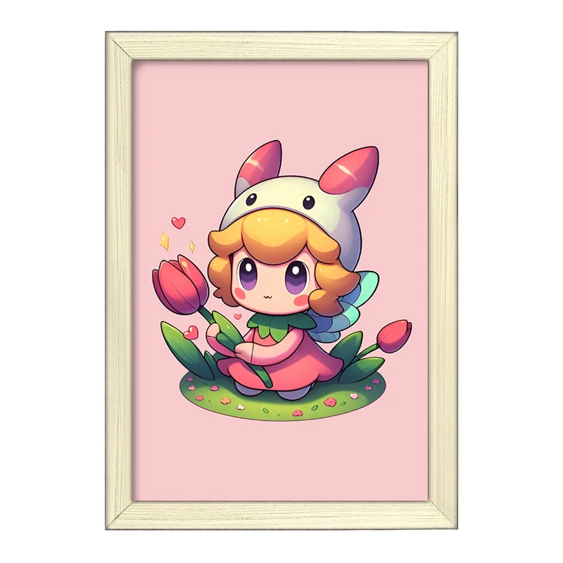 تابلو خندالو طرح دخترانه کیوت کد F8416