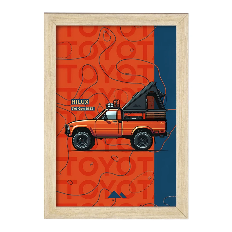 تابلو خندالو طرح هایلوکس (Hilux) کد F14167