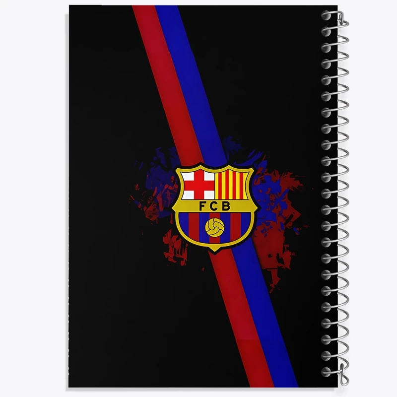 دفتر شطرنجی 50 برگ خندالو طرح باشگاه بارسلونا کد F4300