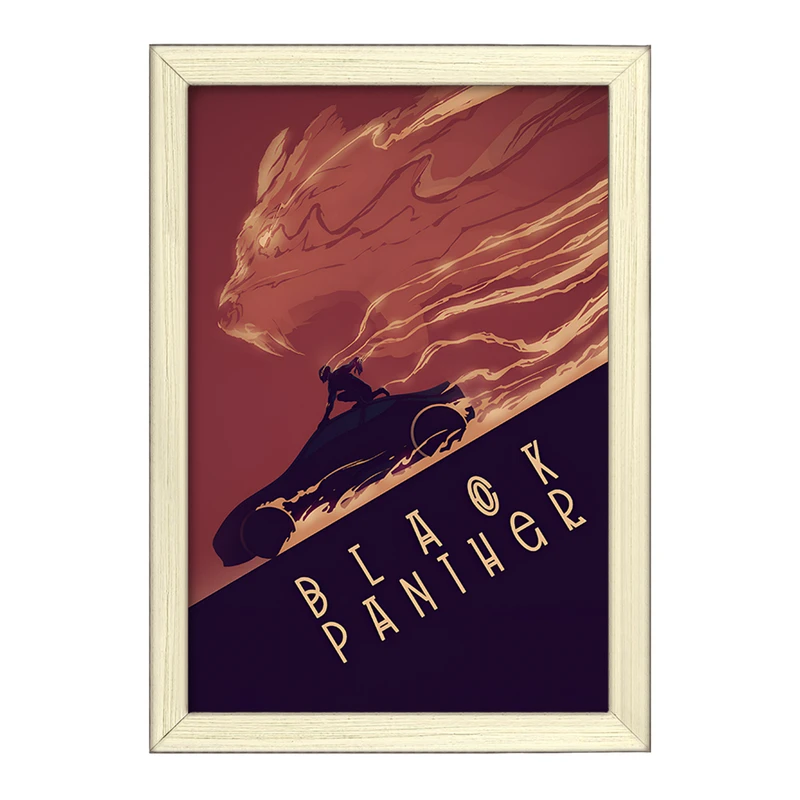 تابلو خندالو طرح Black panther کد F10513