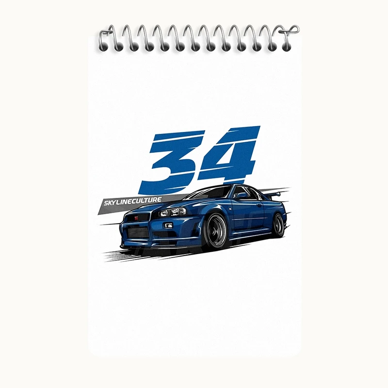 دفتر یادداشت 50 برگ خندالو طرح ماشین اسپرت کد F10376