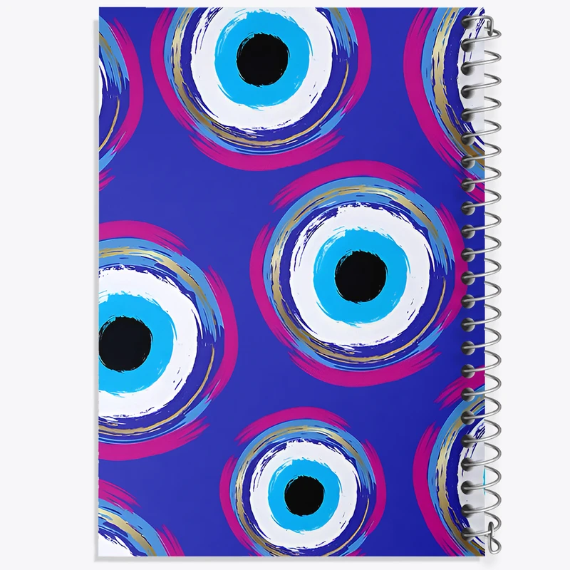 دفتر مشق 100 برگ خندالو طرح چشم نظر کد N6648