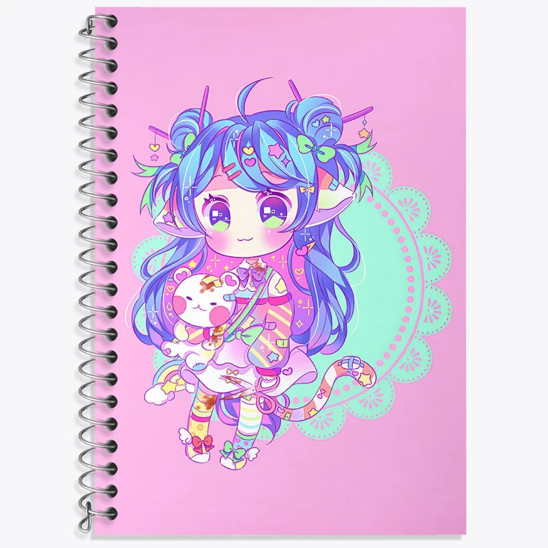 دفتر نت موسیقی 50 برگ خندالو طرح دخترانه کیوت کد N8213