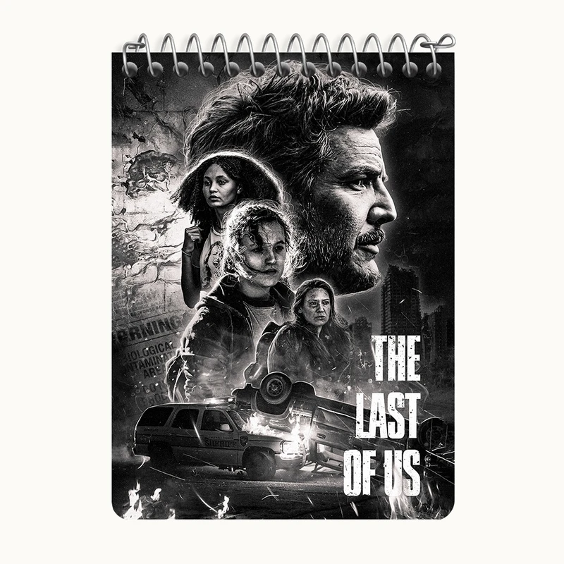دفتر یادداشت 50 برگ خندالو طرح (The Last Of Us) آخرین بازمانده از ما کد N9317