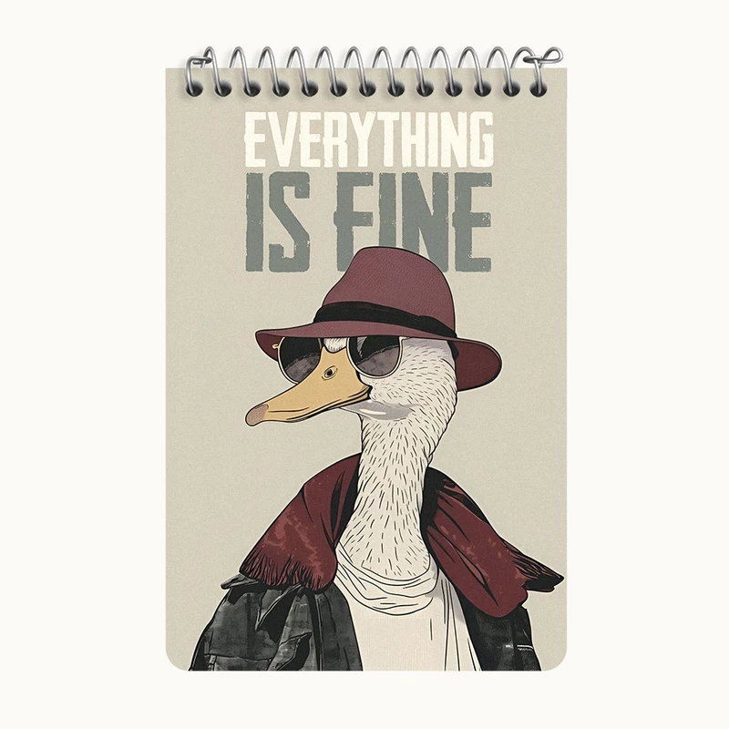 دفتر یادداشت 50 برگ خندالو طرح اردک کد F9722